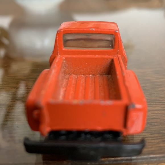 Vintage Yatming Diecast Orange Chevrolet Stepside Pickup Truck NO. 1700 Yat Ming - Picture 6 of 10